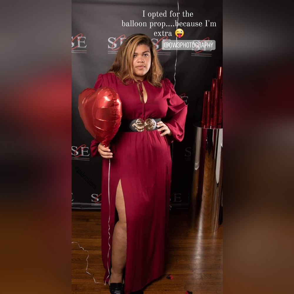 Phaedra Dress in Oxblood - Picture 4 of 5
